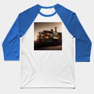 Steampunk Tokyo Ramen Food Truck Baseball T-Shirt